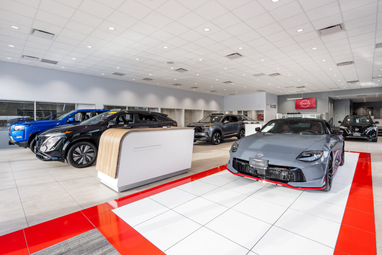 car dealership showroom