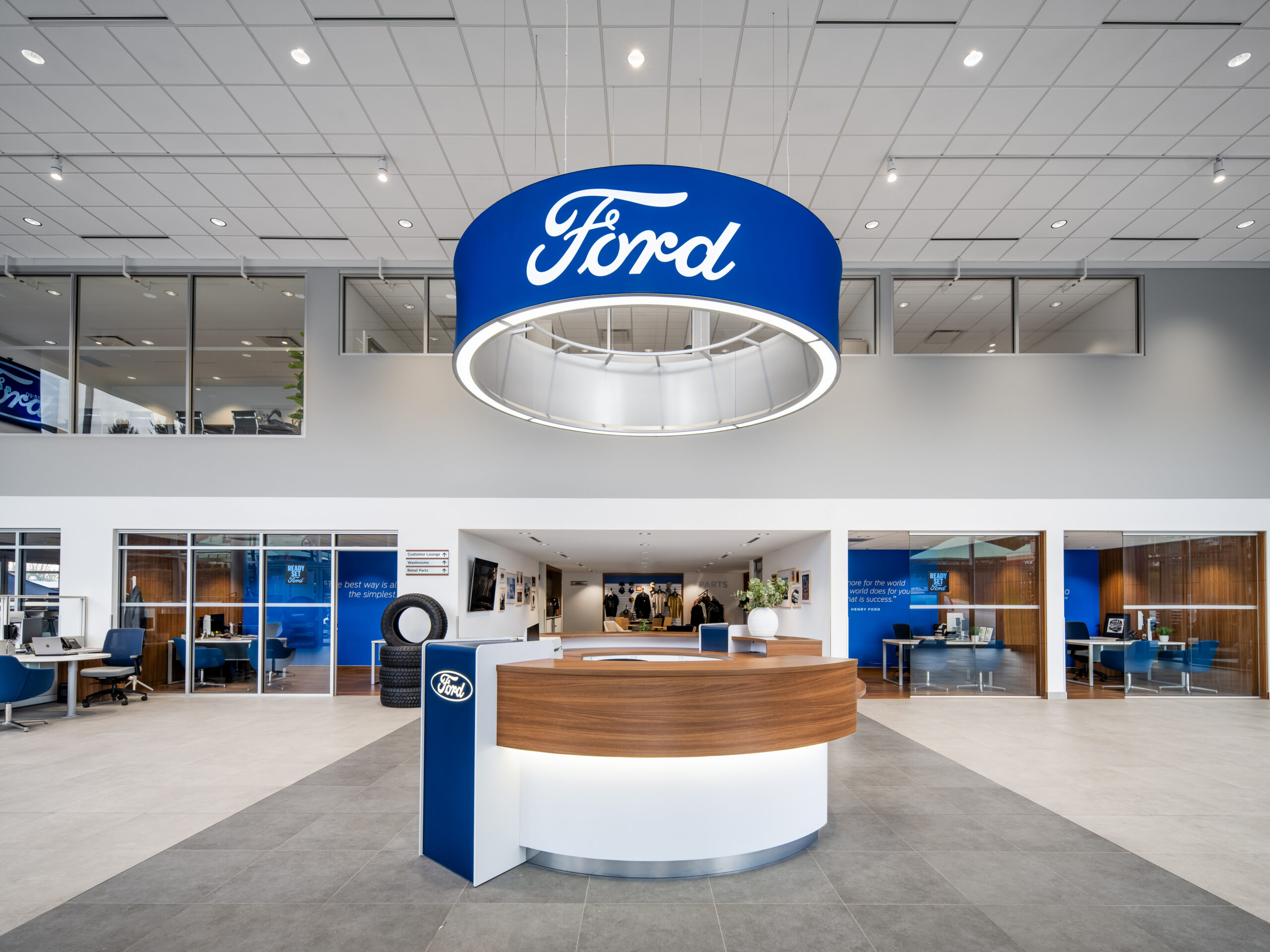 dealership entrance interior design