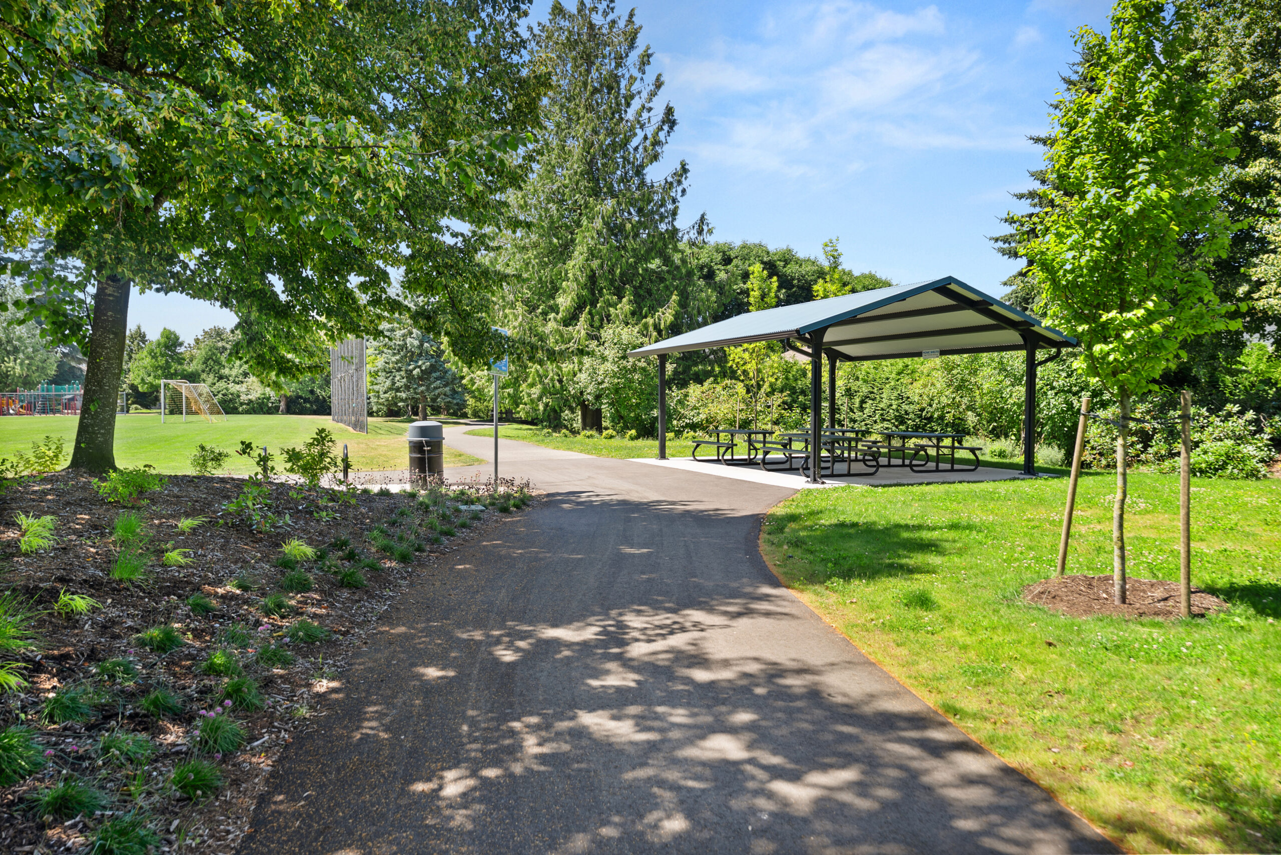 landscaped pathways